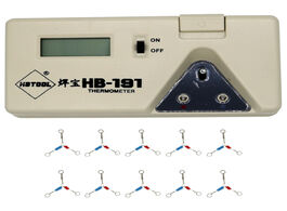 Foto van Gereedschap hbtools 191 lcd digital soldering iron tip thermometer temperature tester 10pcs sensor l