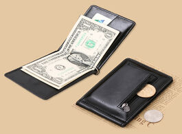 Foto van Tassen new classic fashion men dollar clip black coffee bright leather 2 folds style money clips cla