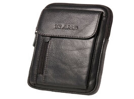 Foto van Tassen genuine leather men small messenger shoulder bag high quality cell mobile phone case cross bo