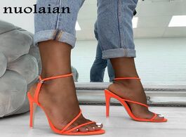Foto van: Schoenen 11cm summer gladiator platform pump shoes women peep toe high heel woman party wedding shoe
