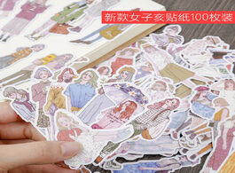 Foto van Kantoor school benodigdheden 100pcs cute mori girls stickers handbook for notebook planner diy craft