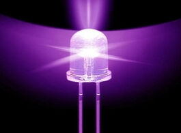 Foto van Elektronica componenten 100pcs super bright 5mm round uv purple led emitting diode f5 light for diy 