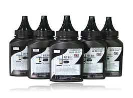 Foto van Computer 5 bottles black high quality toner powder for hp laserjet m1005 m1005mfp m1319f m1319mfp 10