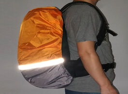 Foto van Sport en spel backpack rain cover 18 25l reflective waterproof bag outdoor camping travel rainproof 