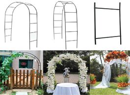 Foto van Huis inrichting iron wedding arch decorative garden backdrop pergola stand flower frame for marriage