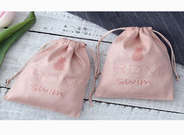 Foto van Sieraden 50pcs pink jewelry packaging gift bags flannel velvet drawstring pouches with logo wedding 