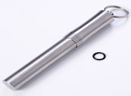 Foto van Beveiliging en bescherming mini pocket waterproof pill storage bottle keychain toothpick needle hold