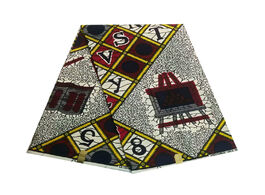 Foto van Huis inrichting soft african wax 100 cotton 6 yards piece ankara block printed in fabric hot sale fo