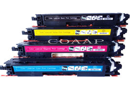 Foto van Computer cf350a cf351a cf352a cf353a 130a color toner cartridge replacement for hp laserjet pro mfp 