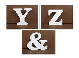 Foto van Huis inrichting 15cm white wooden letter english alphabet diy personalised name design art craft fre