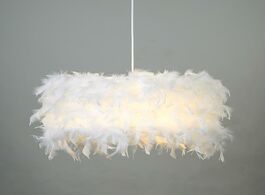 Foto van Lampen verlichting pendant lights e27 feather romantic lamp for bedroom living room lighting hanglam