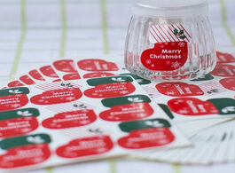 Foto van Kantoor school benodigdheden 180pcs lot new vintage merry christmas socks series kraft seal sticker 