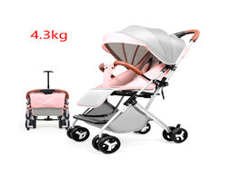 Foto van Baby peuter benodigdheden lightweight stroller folding travel carriage umbrella carts can sit and li