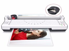 Foto van Computer 4 in 1 hot and cold a4 laminator with rotary trimmer corner rounder photo doucment card mac