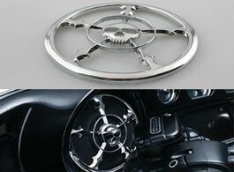 Foto van Auto motor accessoires free shipping motorcycle chrome new 2x 5 1 2 skull speaker trim grills cover 