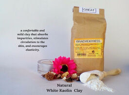 Foto van Schoonheid gezondheid new pure organic white clay kaolin fine powder hair face mask all skin 1000g f