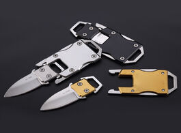 Foto van Beveiliging en bescherming mini pocket foldable stainless steel knife with keychain outdoor sports c