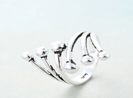Foto van Sieraden xiyanike 925 sterling silver fashion korean irregular wedding band opening rings for women 