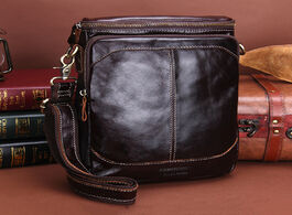 Foto van Tassen contact s fashion genuine leather shoulder bag men crossbody bags small over the messenger lu