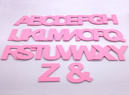 Foto van Huis inrichting 9cm 3.54 pvc pink uppercase english letters interior wall garden wedding decorative 