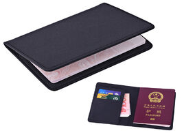 Foto van Tassen passport cover leather man women travel holder with credit card case wallet protector