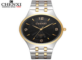 Foto van Horloge new chenxi original brand men s watch stainless steel relojes hours clock casual lovers quar