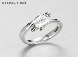 Foto van Sieraden uini tail hot new 925 sterling silver european and american jewelry love hug ring retro fas