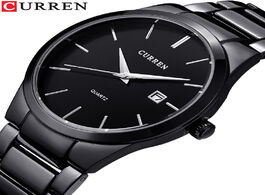Foto van Horloge curren fashion business calendar quartz wrist watch stylish men s military waterproof full s
