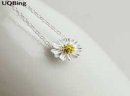 Foto van Sieraden free shipping 925 sterling silver pendants necklaces daisy necklace jewelry collar colar de