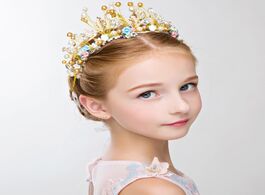 Foto van Baby peuter benodigdheden children s crown headdress princess girl headband cute crystal flower wedd