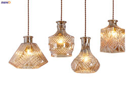 Foto van Lampen verlichting iwhd glass bottle led pendant lamp dinning living room lighting modern nordic han