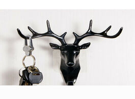 Foto van Huis inrichting 2w deer horn wall mounted hanging hook self adhesive diy hanger rack elk head design