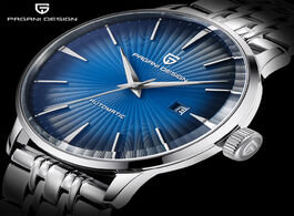 Foto van Horloge pagani design men s fashion casual mechanical watches waterproof 30m stainless steel brand l