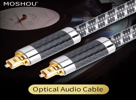 Foto van Elektronica moshou optical fiber optico digital audio video cables oxyacid free copper audiophile hi