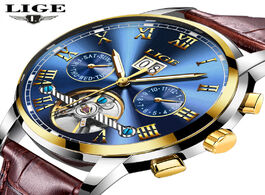 Foto van Horloge relogio masculino watches men lige sport s mechanical fashion business automatic watch man w
