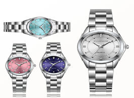 Foto van Horloge chronos women luxury rhinestone stainless steel quartz watches ladies business watch japanes
