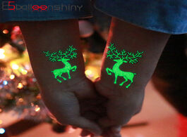 Foto van Speelgoed balleenshiny luminous tattoos glow in the dark children s temporary kids christmas fluores