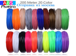 Foto van Computer use for 3d printing pen 200 meters 20 colors 1.75mm abs filament threads plastic 3 d printe