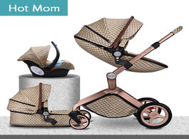 Foto van Baby peuter benodigdheden hot mom stroller isofix interface car seat luxury 3 in1 87cm high landscap