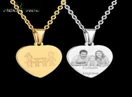 Foto van Sieraden nextvance parent two girls pendant necklace heart personalized name photo engarve necklaces