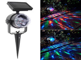 Foto van Lampen verlichting solar powered rotating rgb crystal magic ball disco stage light christmas party l