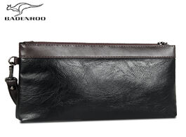 Foto van Tassen badenroo hot sale simple men clutch bag wallet handy brand leather handbags day clutches luxu