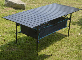Foto van Meubels outdoor folding table chair camping aluminium alloy picnic waterproof durable desk for 95 55