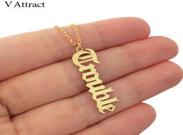 Foto van Sieraden v attract custom jewelry gift kpop vertical old english personalized name necklace choker n