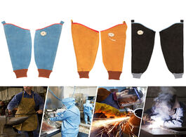 Foto van Gereedschap 2pcs wear resistant cowhide welding sleeves of welder clothing high temperature working 