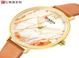 Foto van Horloge curren creative colorful watches for women casual analogue quartz leather wristwatch ladies 