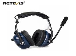 Foto van Telefoon accessoires noise cancelling aviation microphone headset walkie talkie earpiece vox volume 