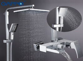 Foto van Woning en bouw gappo shower system bathroom massage showers wall mounted heads chrome polished rainf