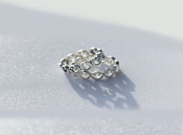 Foto van Sieraden xiyanike 925 sterling silver hollow smiley ring opening adjustable index finger for women f
