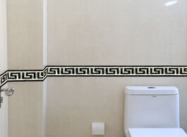 Foto van Woning en bouw pvc self adhesive 3d wallpaper border kitchen bathroom skirting line sticker removabl